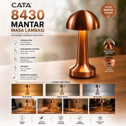 Cata CT-8430 Mantar Masa Lambası